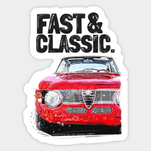 Alfa GTA retro car Sticker